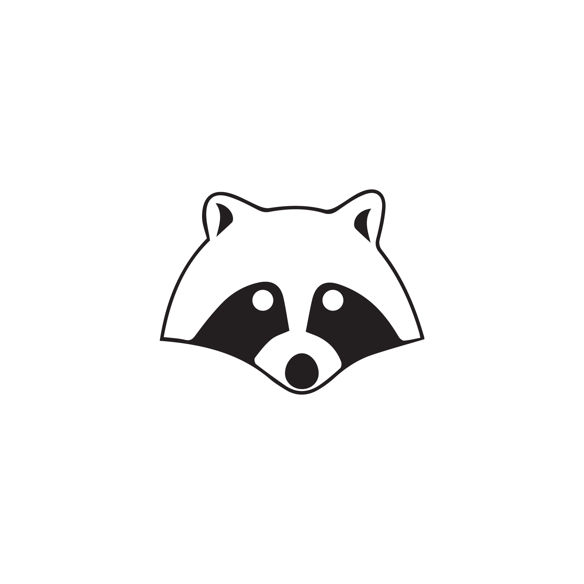 logo graphic of a raccoon