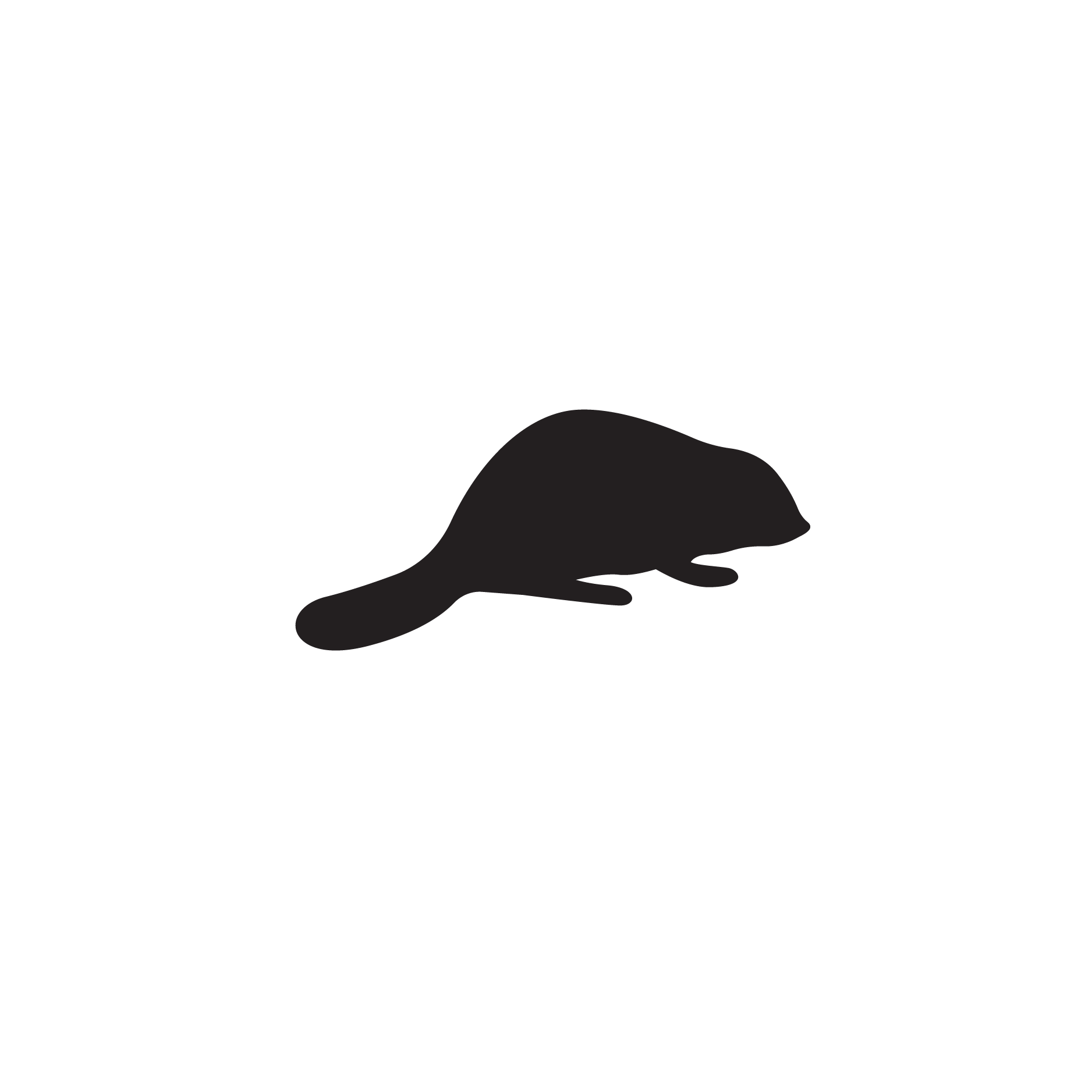 logo graphic of a beaver
